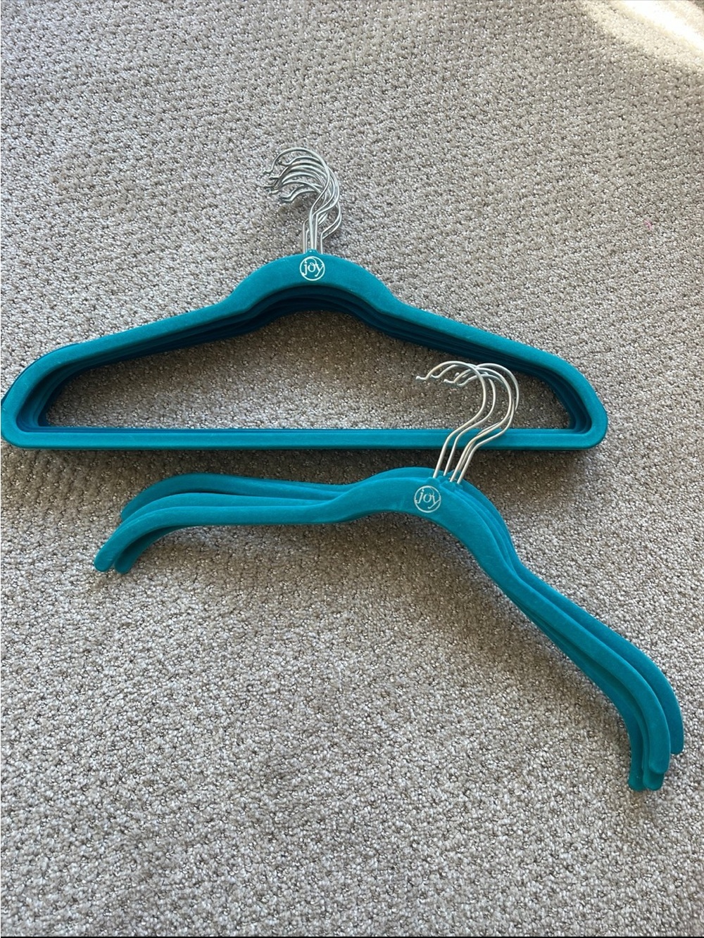 Teal Cloth Non-Slip Hangers